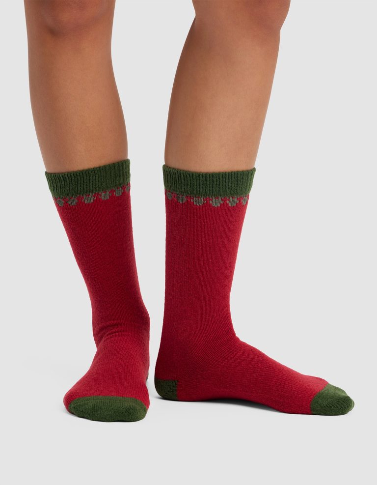The Mistletoe Plush Lounge Sock