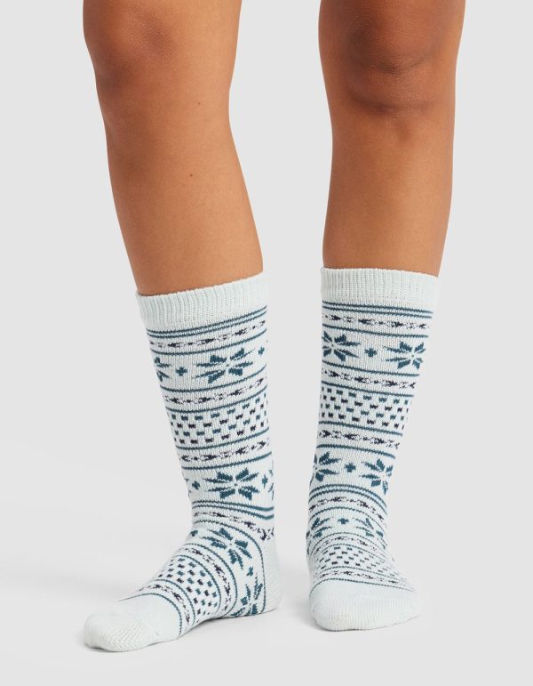 The Snowflake Plush Lounge Sock
